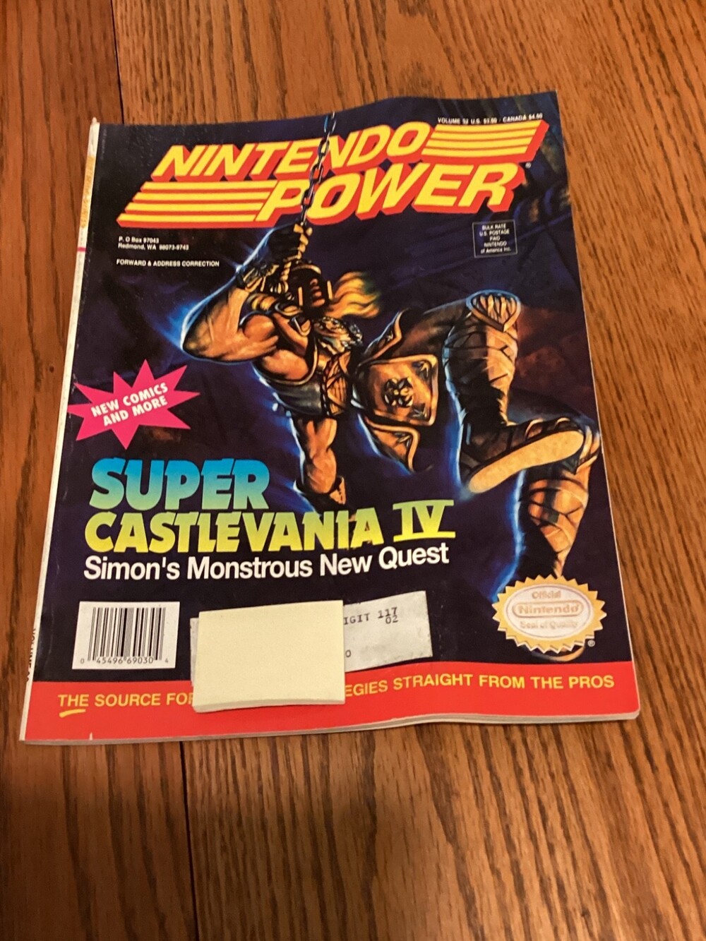 Nintendo Power #32 w/ Super Castlevania IV Cover & The Rocketeer Poster (30)
